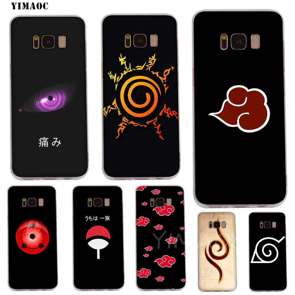 YIMAOC Anime Naruto Soft TPU Case for Galaxy j3 j5 j6 j7 A5 2016 2017 A6 A9 2018 Note 8 9 S7 edge S8 S9 S10 Plus S10e Cover |