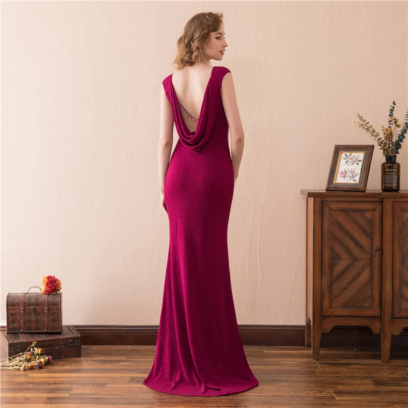 Forevergracedress Red Evening Dresses 2019 Mermaid Beading Crystals Backless Formal Party Gowns Plus Size Custom Made | Свадьбы и