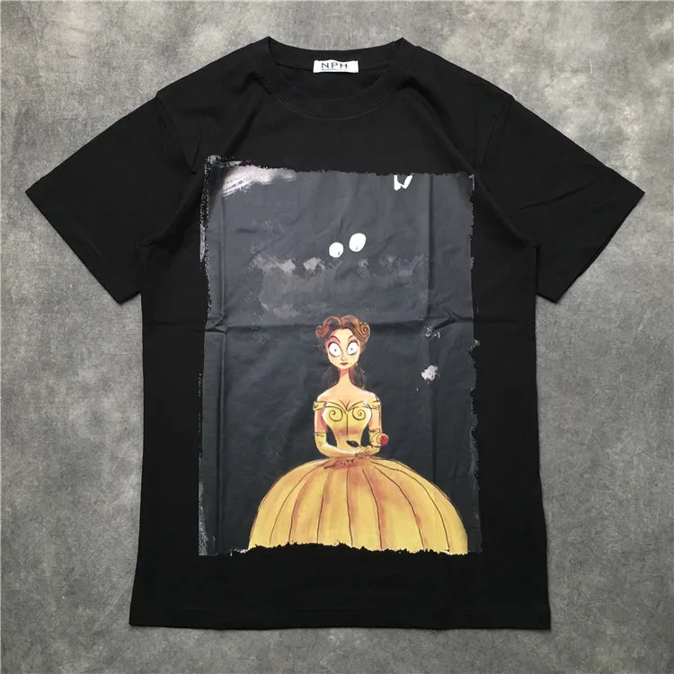 

New Novelty 2019 Punk Unisex Fashion T Shirts Beauty and the Beast T-Shirt Hip Hop Skateboard Street Cotton T-Shirts Tee Top AC4