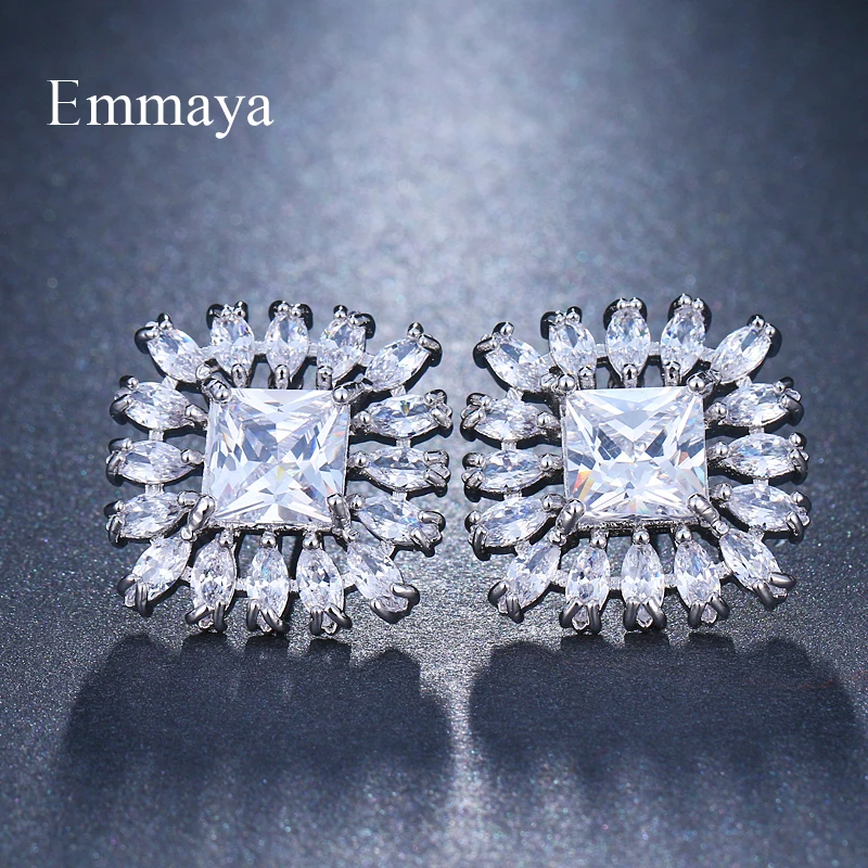 Emmaya известный бренд Циркон Серьги для женщин и девушек Роскошные серьги с