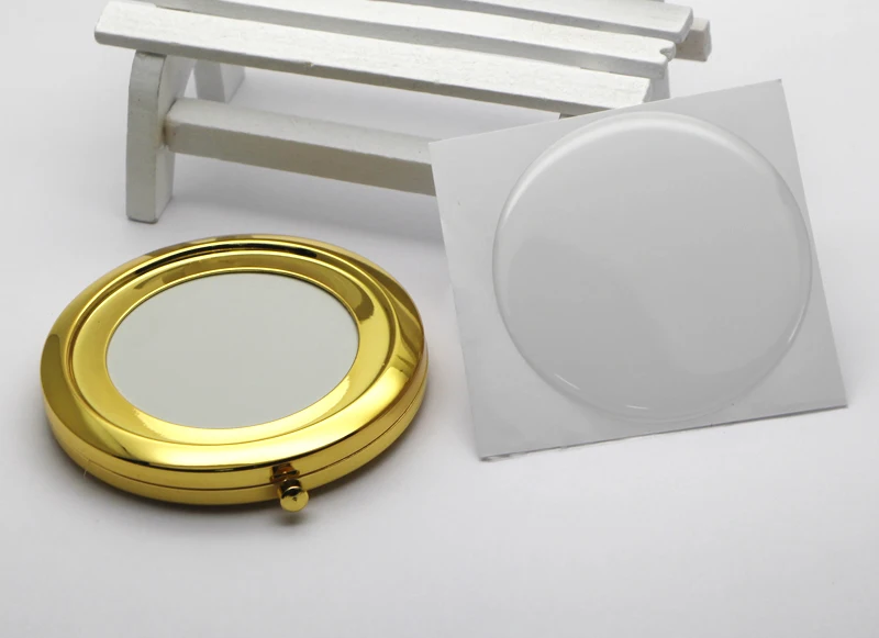 Блеск золота Ssmall компактное зеркало пустой складное DIY Набор малый пробный