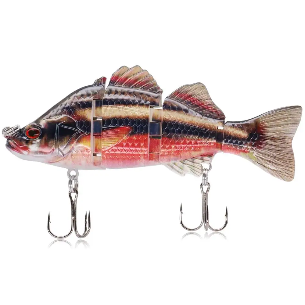 Red - 18.5cm 87g 10 см или 18,5 см рыболовные приманки Swimbaits мульти Соединенные секции Isca искусственные Pesca твердые приманки воблеры рыболовные крючки Снасть - Цвет: Red - 18.5cm 87g