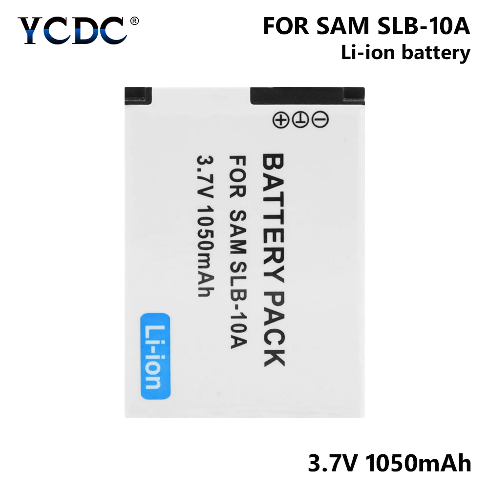 Аккумулятор для камеры Samsung ES50 ES55 ES60 ES63 EX2F P800 P1000 PL50 PL51 PL55 1/2 шт. 3 7 В 1050 мА/ч SLB10A/SLB