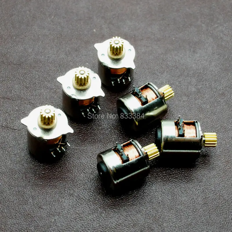 Бесплатная доставка новинка 10 шт. 2 фазный 4 проводной мини двигатель постоянного