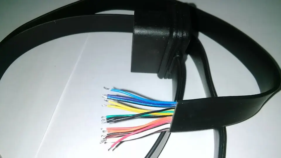 Заводская цена Горячая 1 м OBD2 OBD-II 16 Pin плоский тонкий мужской удлинитель