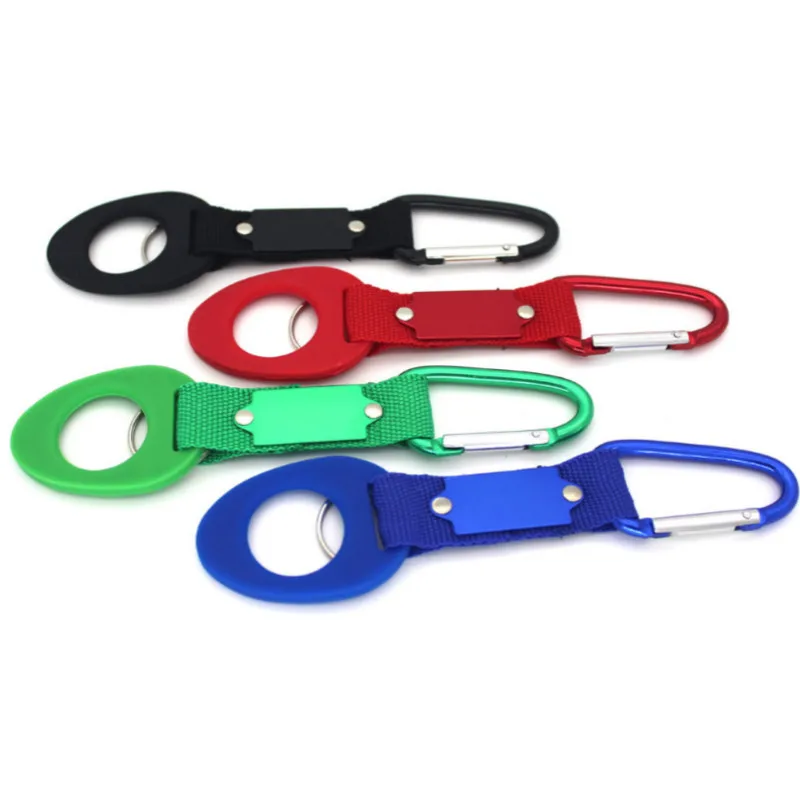 4 шт. портативный карабин для бутылки с водой силиконовая Пряжка кемпинга походов