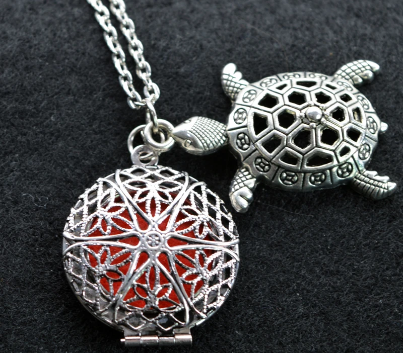 Медальоны с распылителем эфирных масел для ароматерапии винтажные черепаховый