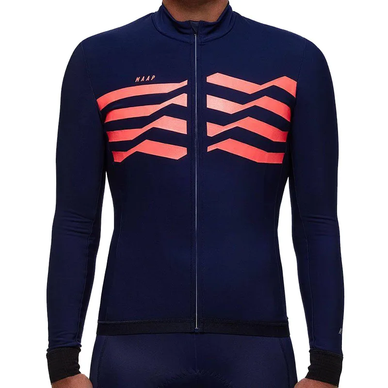 Traje de ciclismo engrosamiento de lana de invierno зимний теплый флисовый комплект Джерси с длинным рукавом для езды на велосипеде Зимние куртки для мужчин - Цвет: Jersey     02
