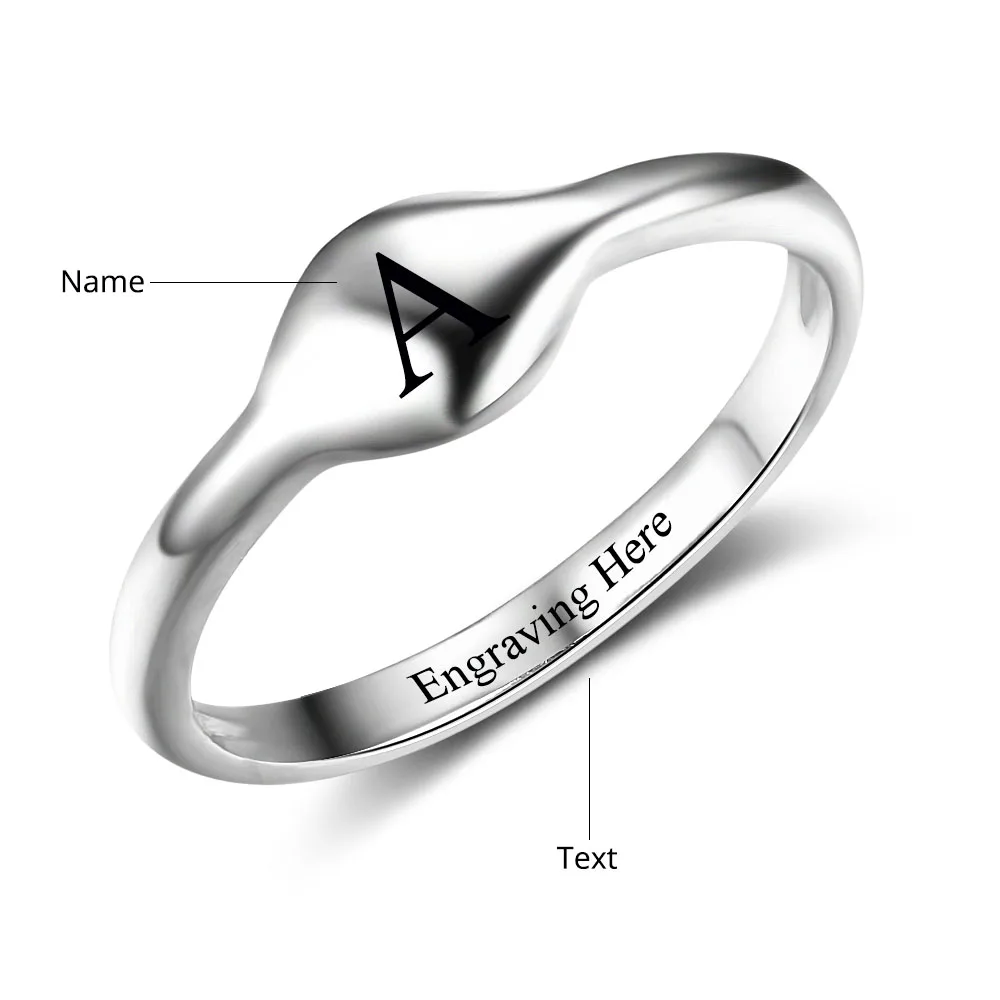 Индивидуальные ювелирные изделия оригинальное штабелируемое кольцо с