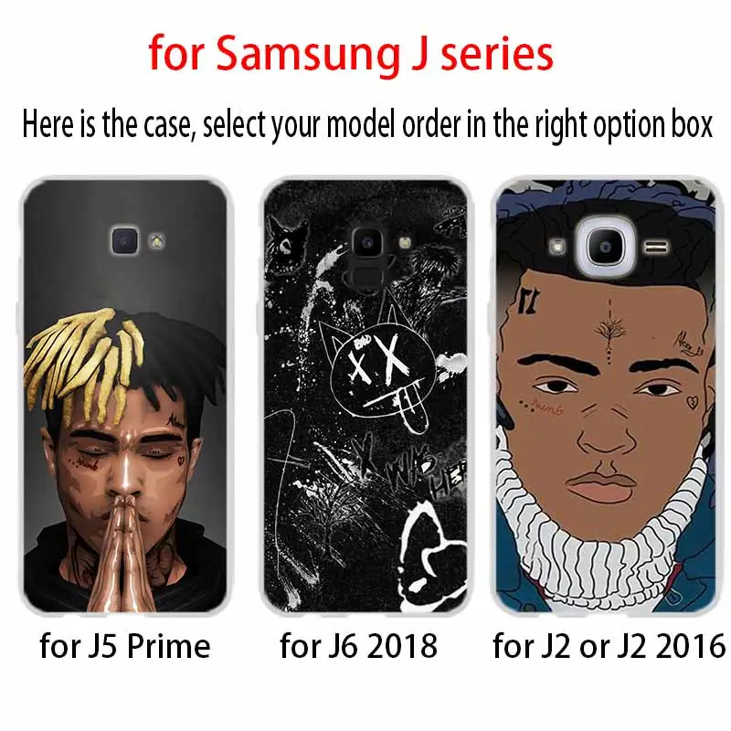 Чехол для телефона Samsung Galaxy J6 J4 Plus J8 J3 J7 2018 J5 j7 2017 2016 j6 Prime RAP MCing XXXTentacion | Мобильные