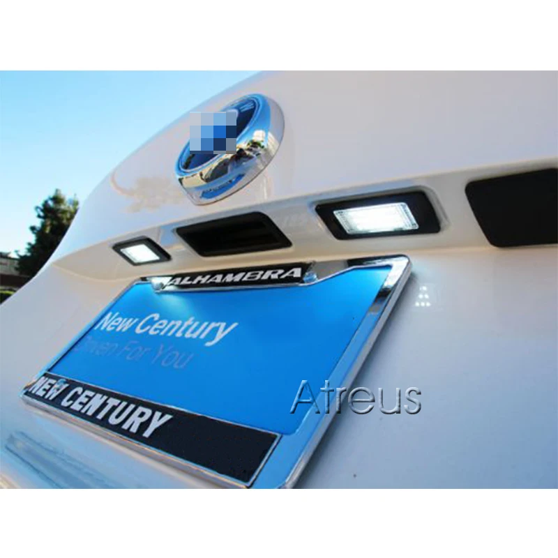 Atreus Car LED License Plate Lights 12V For BMW 7 Series E38 740i 750i Accessories White SMD3528 Number Lamp Bulb Kit | Автомобили и