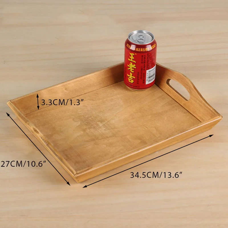 Nordic Contracted Wooden Receive Tray Single Layer Creative Rectangle Fruit Household Arrange Article For Daily Use | Дом и сад
