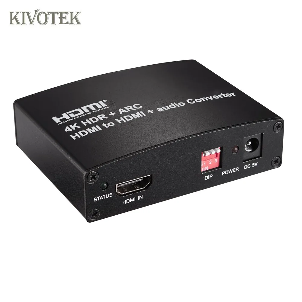 

4Kx2K HDMI2.0a to HDMI+R/L Audio+Coaxial Audio+Optical Audio Converter Adapter,ARC/CEC,HDR For Speaker PC DVD HDTV Free Shipping