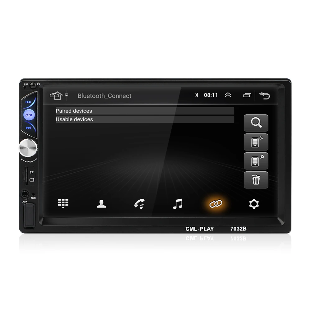 7 дюймов Android автомобильный Радио Стерео rds-система gps навигация Bluetooth USB SD 2 Din сенсорный автомобильный мультимедийный плеер аудио плеер авторадио