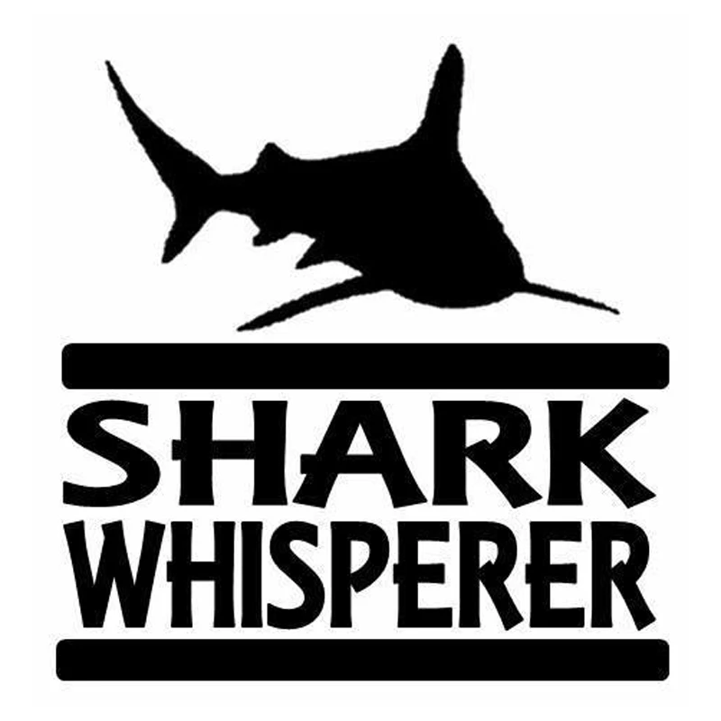

35cm Shark Whisperer Fish Animal Car Styling Vinyl Car Sticker Decor