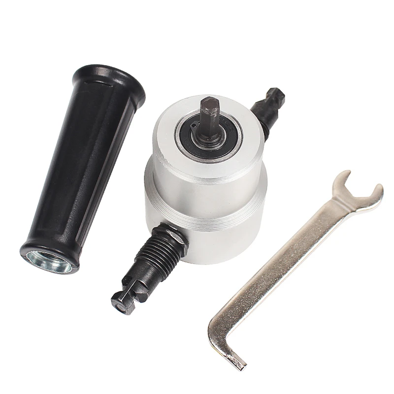 Инструмент для резки металла с двойной головкой Ниблер листового резак дрель