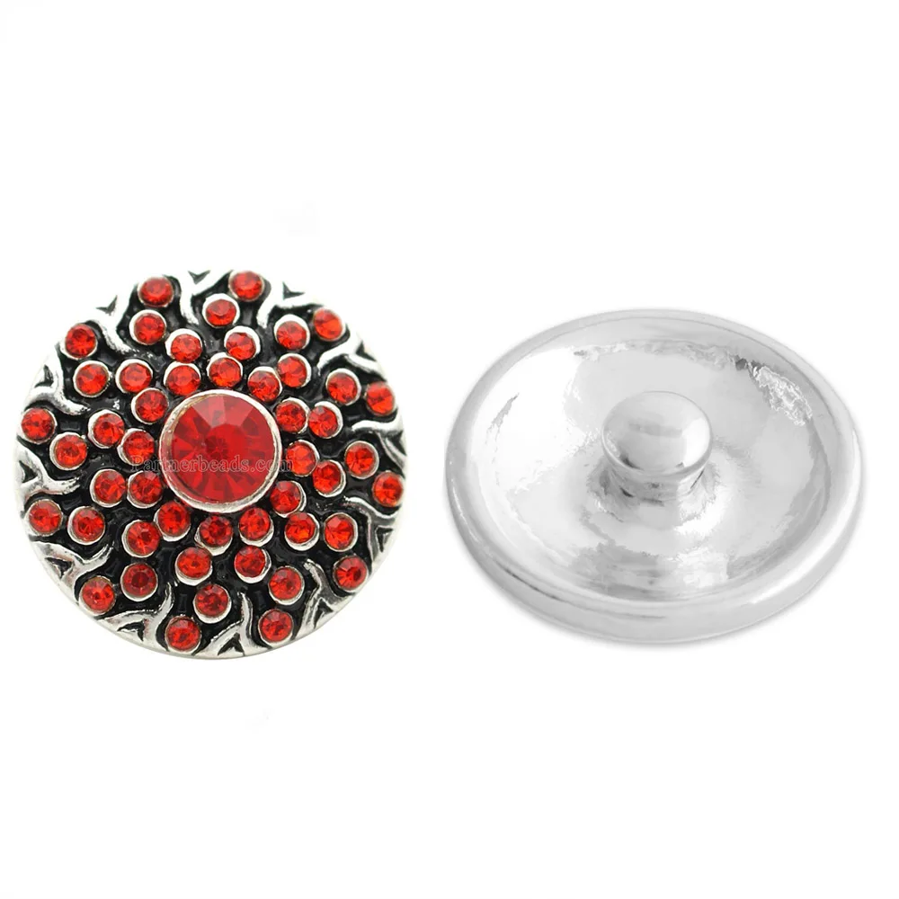 Partnbeads смешанный стиль оснастки ювелирные изделия Красочный Кристалл Круглый 18
