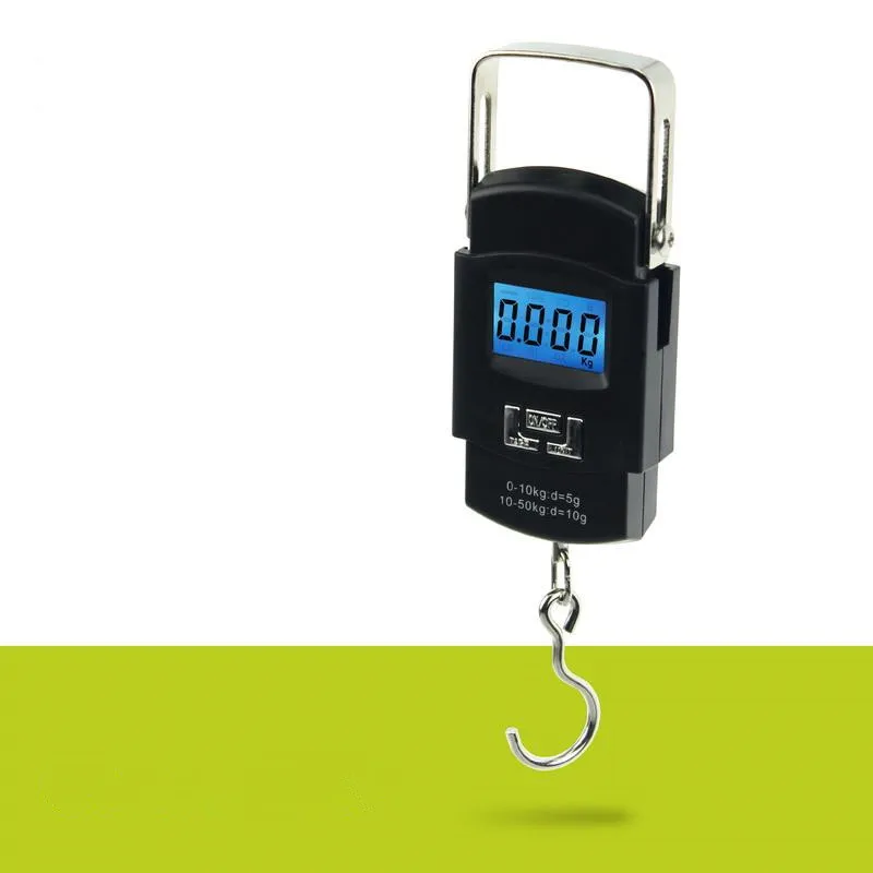 

50kg * 10g Mini Digital Hanging Luggage Scale Weight Scale Portable LCD Electronic Weighing Scales