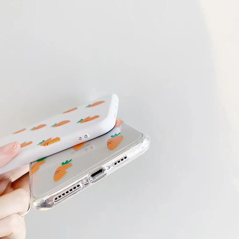 Мягкий чехол из ТПУ для iPhone 6/S/7/8 Plus/X/XR/XS/XSMAX Летний стиль Yummy овощи морковь