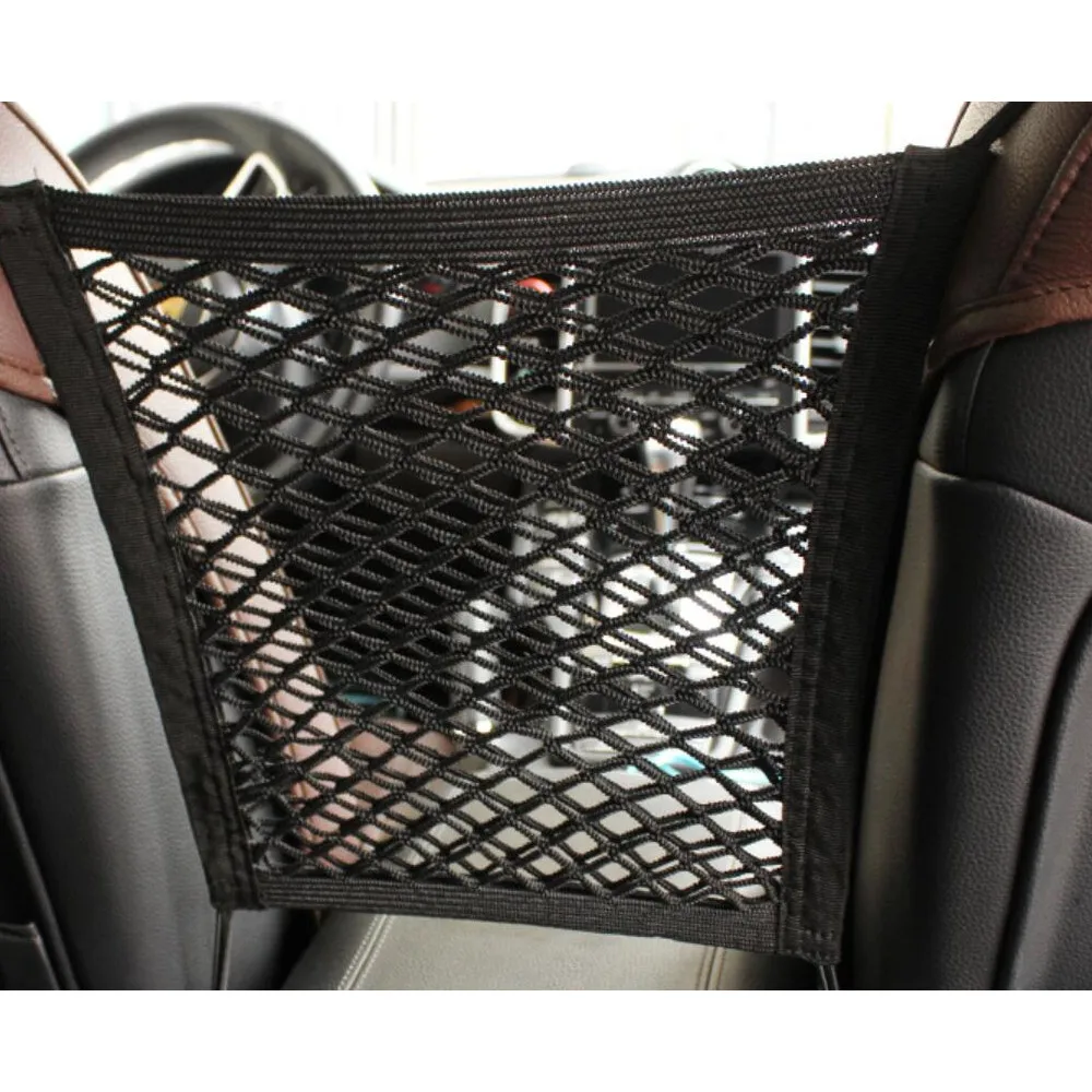 Новый Черный Автомобильный органайзер для заднего сиденья эластичная Сетчатая