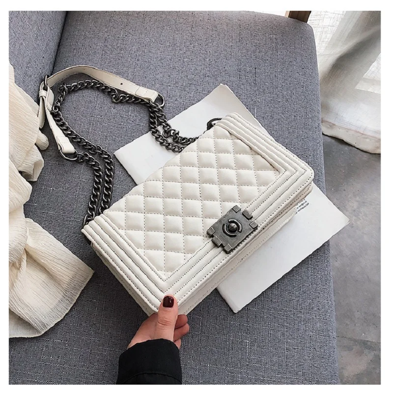 Сумка мессенджер Betterance Кожаная мини сумка через плечо с цепочкой для женщин