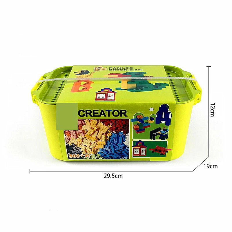 Newtoying-caja de almacenamiento de 700 Uds., Cubo de bloques de construcci&oacute;n de pl&aacute;stico, juguete para regalo-0
