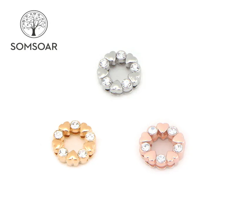 

Somsoar ювелирные изделия, окруженные любовными горками, амулеты, подходят для браслетов из нержавеющей стали 10 мм, аксессуары для женщин, лучший подарок, 10 шт./лот