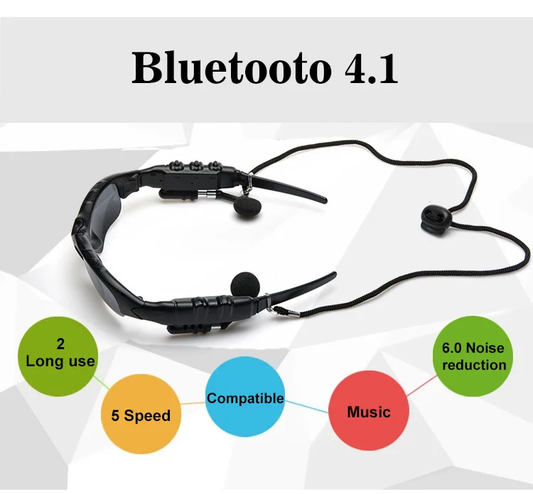 Умные очки, Bluetooth наушники, солнцезащитные очки, анти-УФ, для вождения, портативная гарнитура, MP3 плеер, музыка, громкая связь, звонок, телефон, наушники
