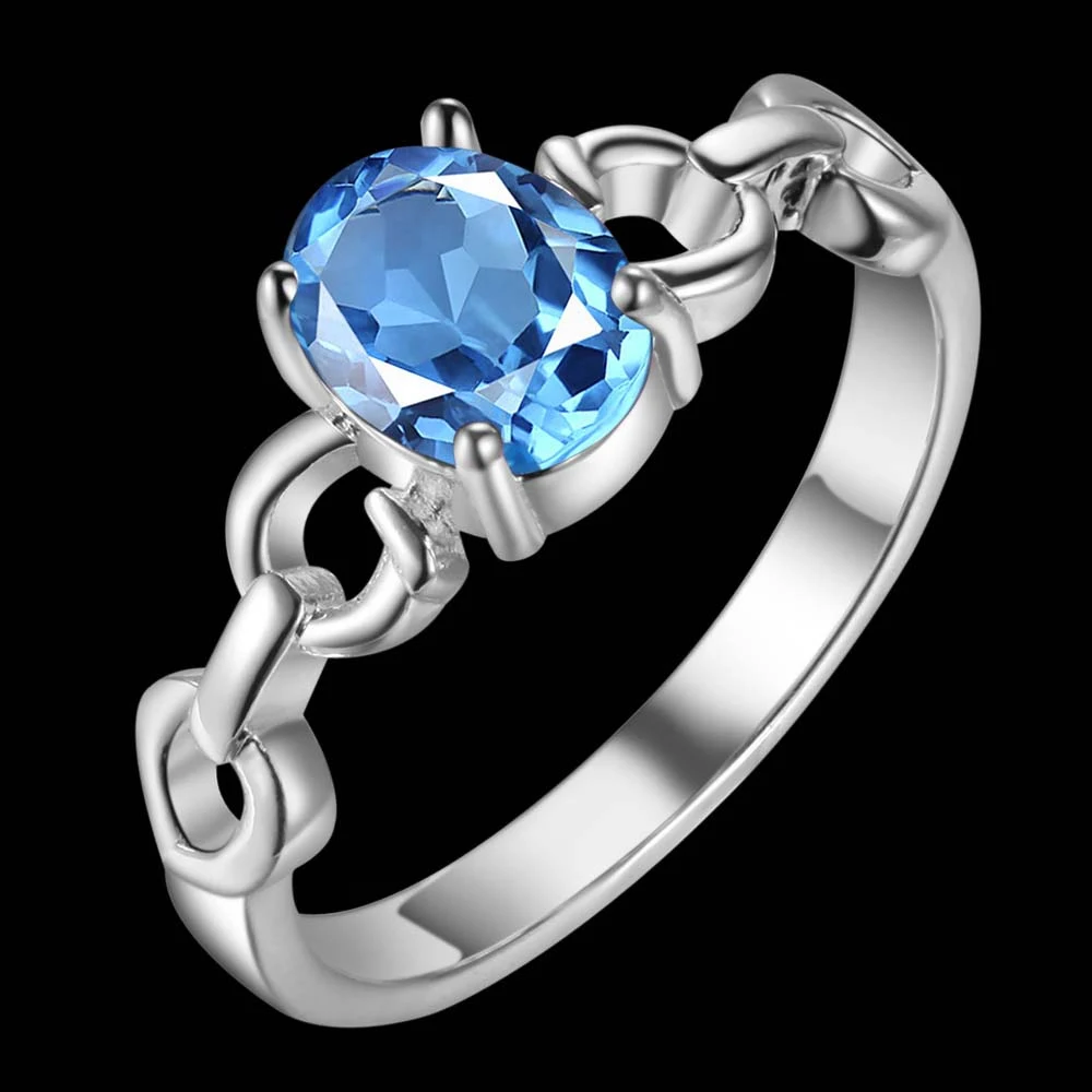 Посеребренное кольцо модное Ювелирное для женщин и мужчин/NYVWIUWC PWBPQPKU|silver plated