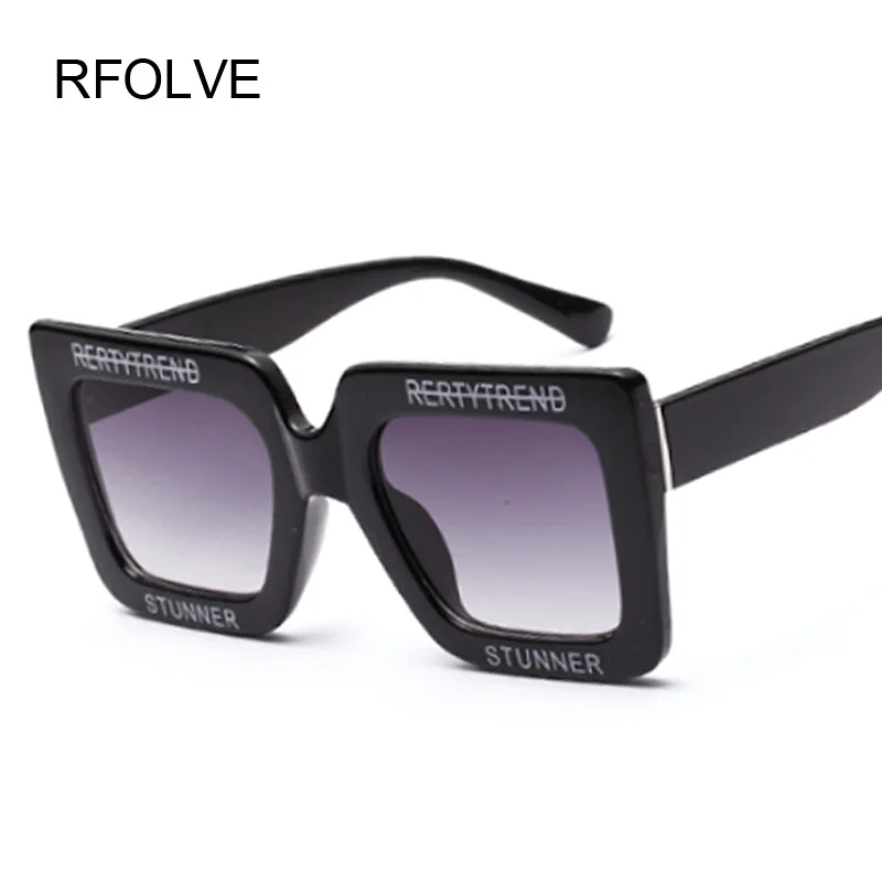 Rfolve Алфавит рамка солнцезащитные очки Для мужчин женщин Брендовая дизайнерская
