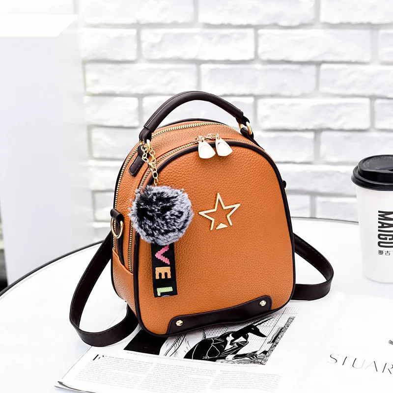 2018 Fashion Women Top-Handle Bags PU Leather Backpacks Girls Student School for Lady Teenagers Travel Female | Багаж и сумки