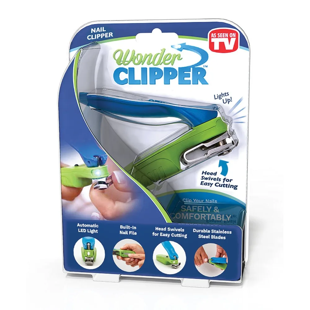 Машинка для стрижки ногтей Wonder Clipper с подсветкой 150 градусов вращающейся головкой