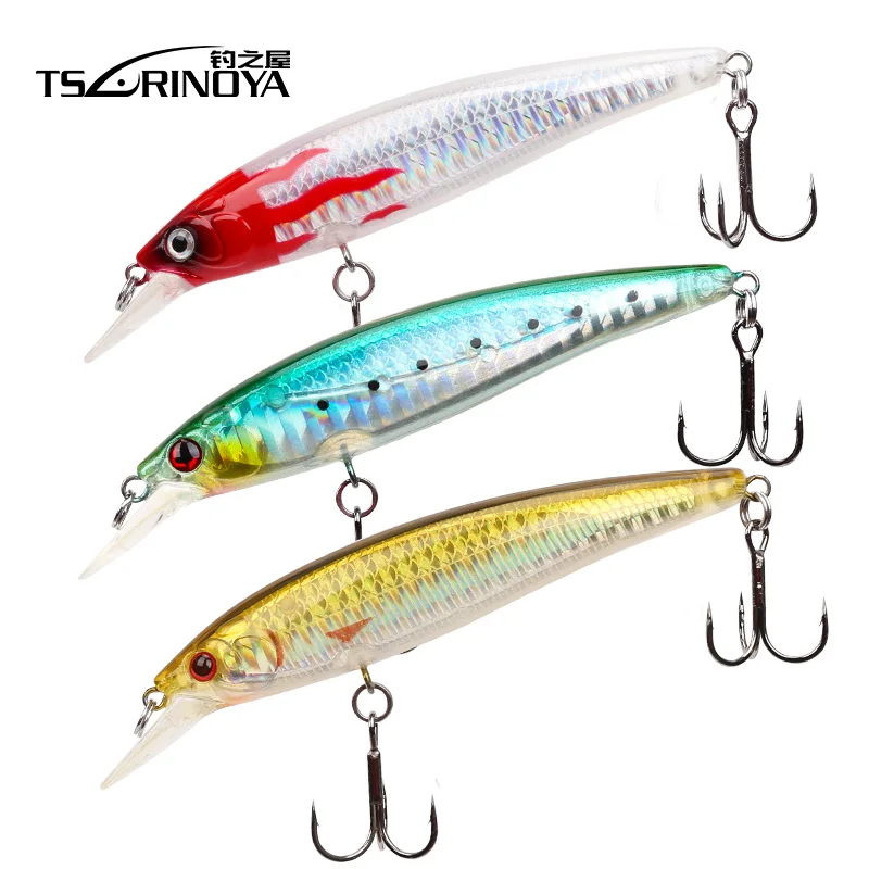 TSURINOYA приманка для рыбалки Minnow жесткая 95 мм 9 г Плавание Дайвинг 1 м искусственная