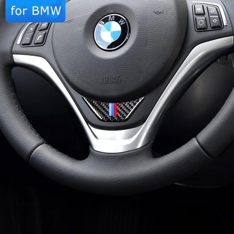 Автомобильная наклейка на руль для BMW E84 X1 с эмблемой в полоску M s 2011 2015 отделка из