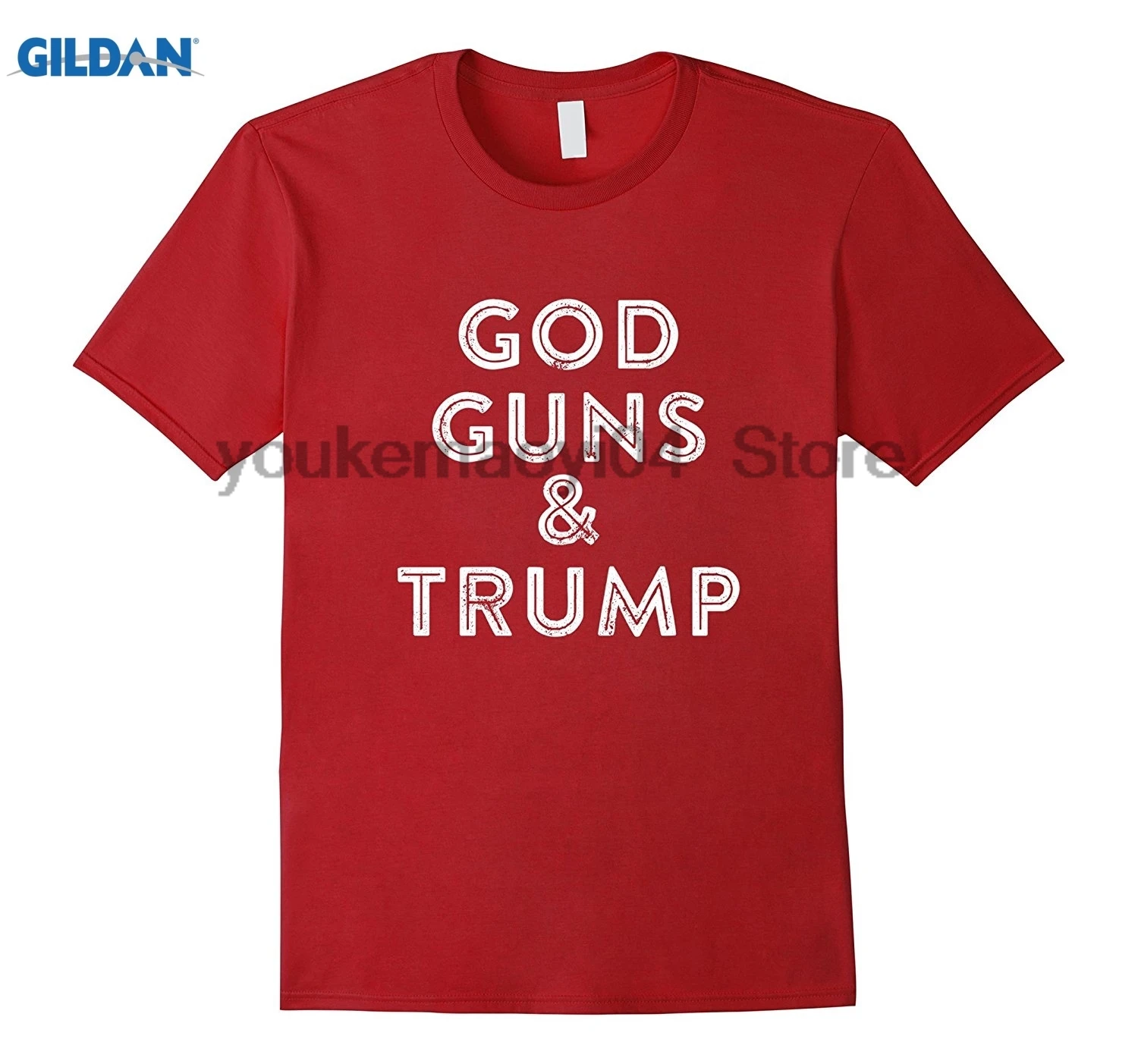 GILDAN God guns And Trump футболка Right To Bear Arms USA Летняя Спортивная повседневная | Мужская