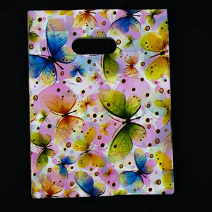 100 шт. 15X20cm бабочка лотоса с кружевом в виде розочек, Пластик сумки 11 Цвета, ювелирное изделие, подарок сумка мешочки для ювелирных изделий мешки для упаковки