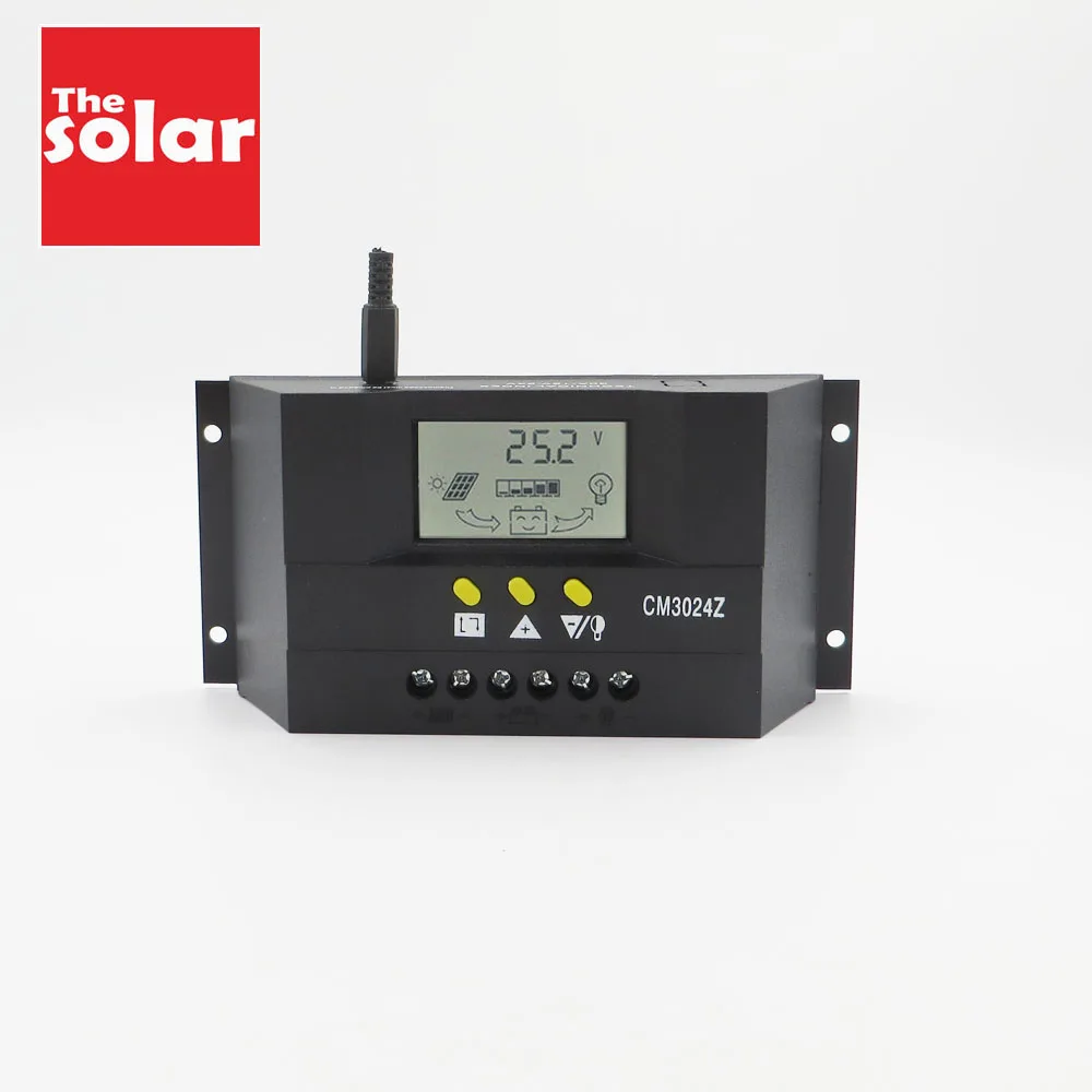 Блок питания система CM3024Z 30A 12 V 24 PWM панель солнечных батарей Контроллер заряда