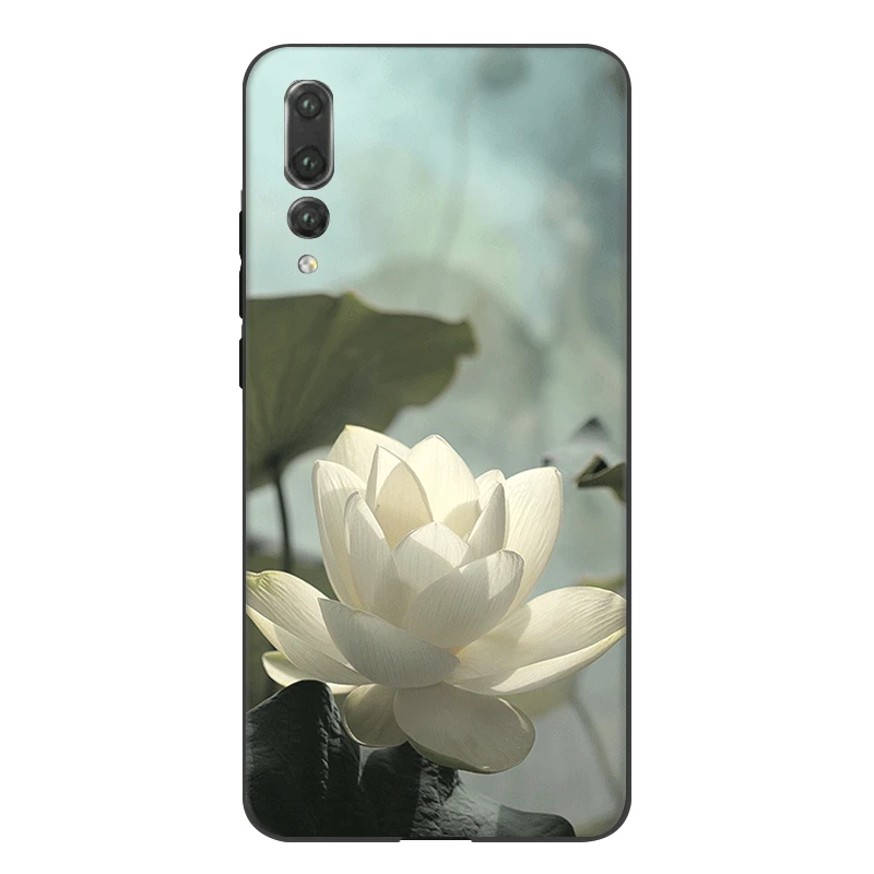 Силиконовый чехол для мобильного телефона Desxz Lotus Flower Huawei Honor 7A 7C 7X 8 8X 8C 9 Note 10 Lite |