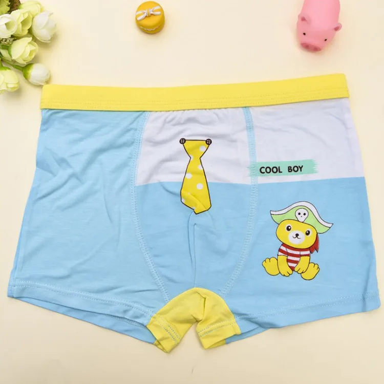 Новое поступление 5 шт./партия трусики для девочек нижнее белье с принтом медведя