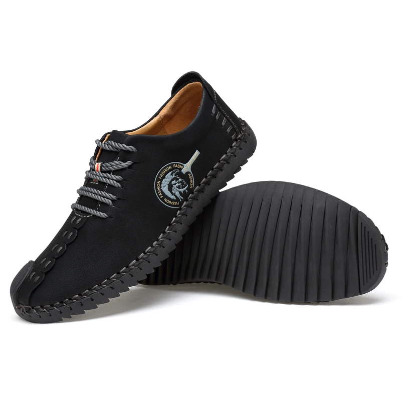 Классическая удобная мужская повседневная обувь лоферы Мужская качественная из