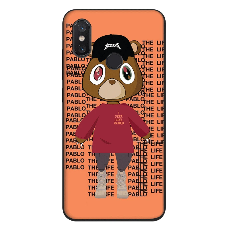 Черный силиконовый чехол из ТПУ для Xiaomi Redmi 4A 4X5 5A Plus 6A 6 Pro S2 Kanye West Graduation