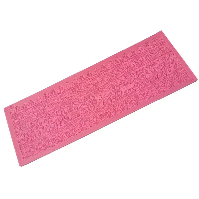 Кружевной коврик инструмент для выпечки силиконовый с цветочным рисунком