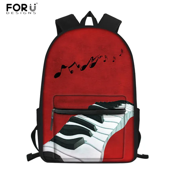 FORUDESIGNS/Винтажные школьные сумки, набор музыкальных нот, пианино, клавиатура, 3D принт, 3 шт., модные школьные рюкзаки для детей, студентов, сумка, рюкзак - Цвет: HMC1362Z58