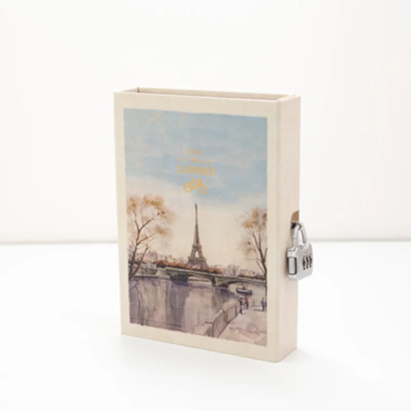 Оригинальный Простой дневник с иллюстрацией блокнот подкладкой книжка паролем