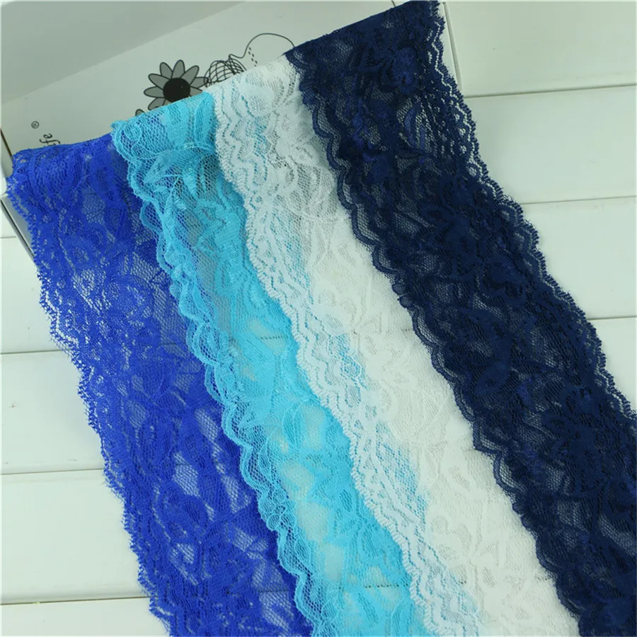 Ширина 60 мм красивая 10 ярдов/партия 14 цветов вышитые Чистая кружевная бейка лента