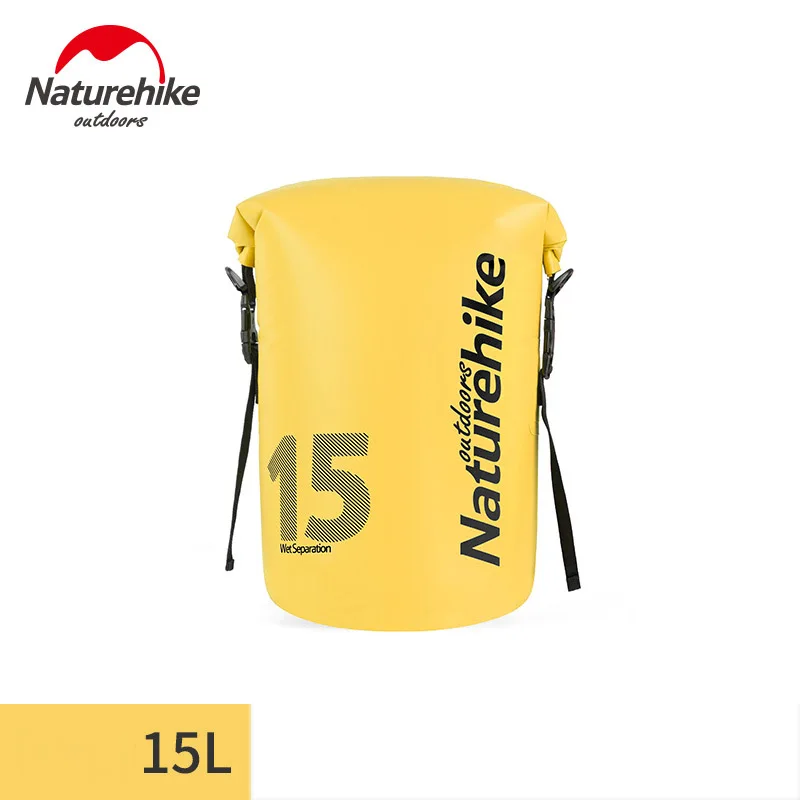 Yellow 15L Новинка 250D ПВХ 5L 10L 20L водонепроницаемая сумка рюкзак компрессионный мешок для хранения сухая сумка для мужчин женщин плаванье рафтинг каяк катание на лодках - Цвет: Yellow 15L