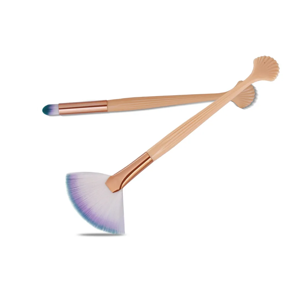 Модная 2 шт. Косметическая Кисть для макияжа Румяна набор кистей теней век