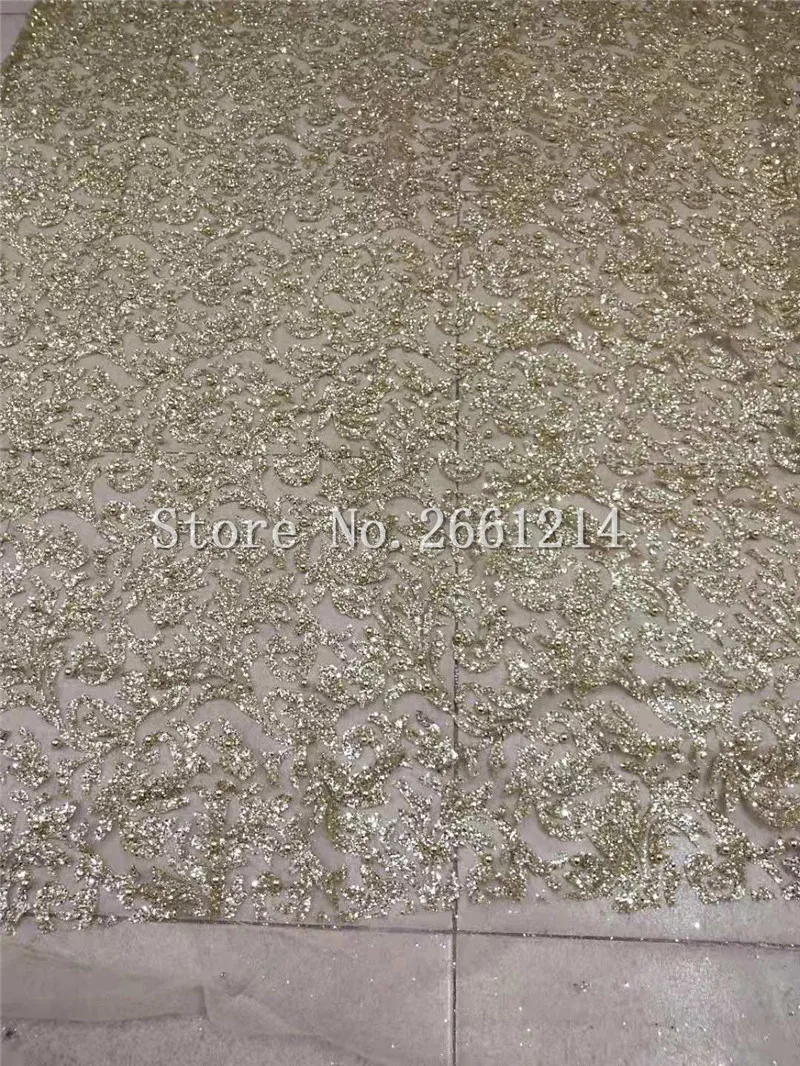 Золотые красивые цветы блестящая сетка с блестками кружевная ткань склеенная