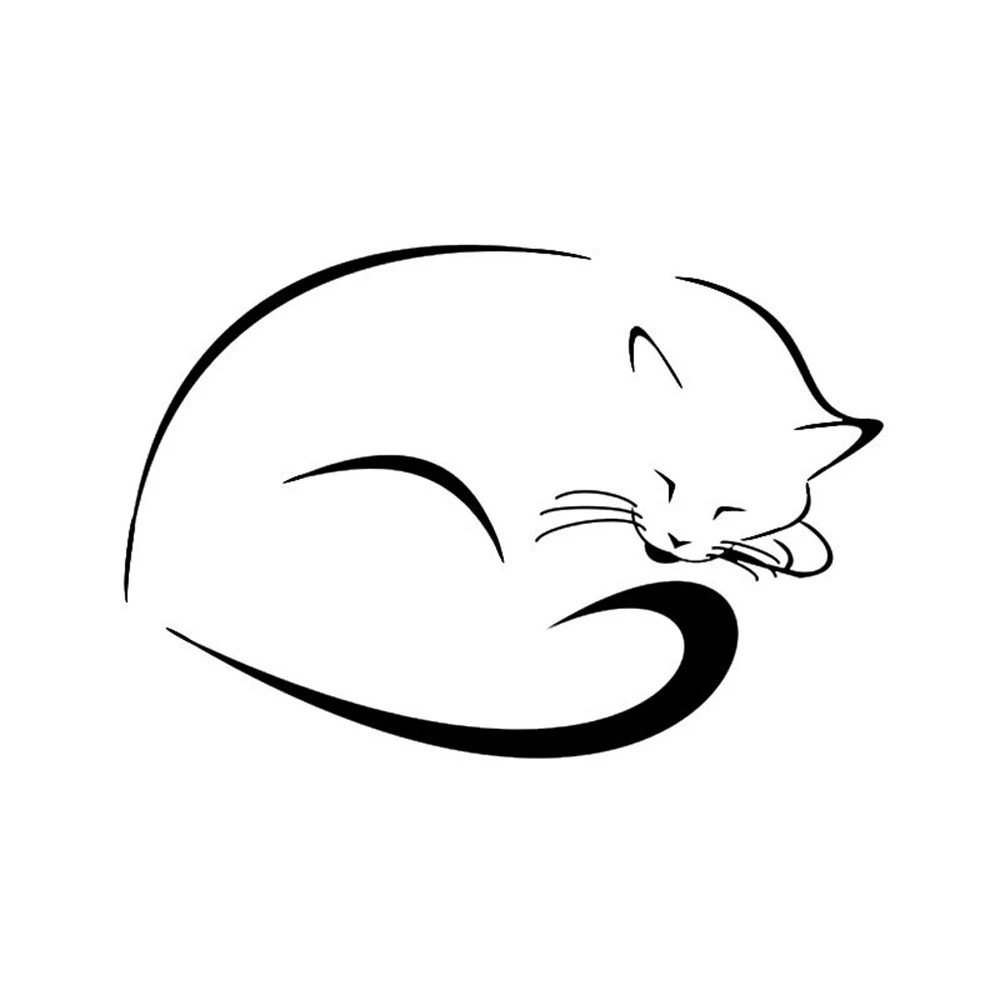 

Sleepy CAT window Sticker and Decal 12cm