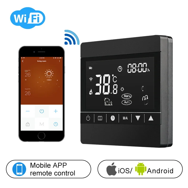 WI FI Термостат Смарт Газовый котел / Вода Электрический пол с подогревом|Умная